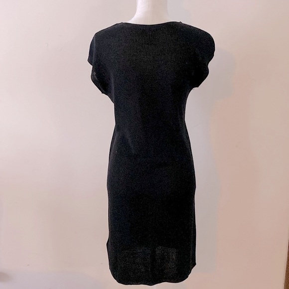 H&M women’s sleeveless black viscose blend sweater dress size XS - Picture 4 of 10